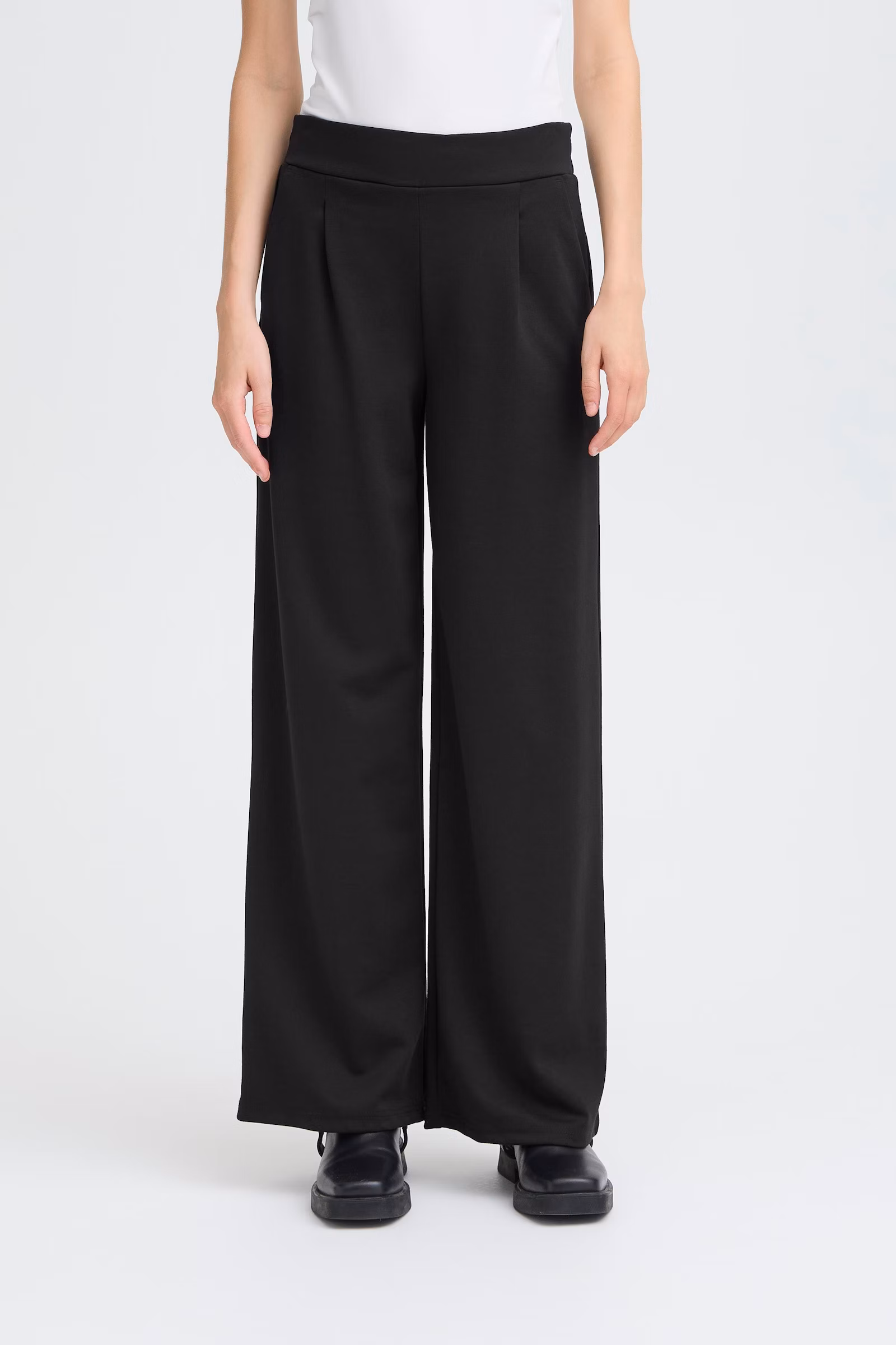 PANTALON KATE WIDE LONG NOIR H25
