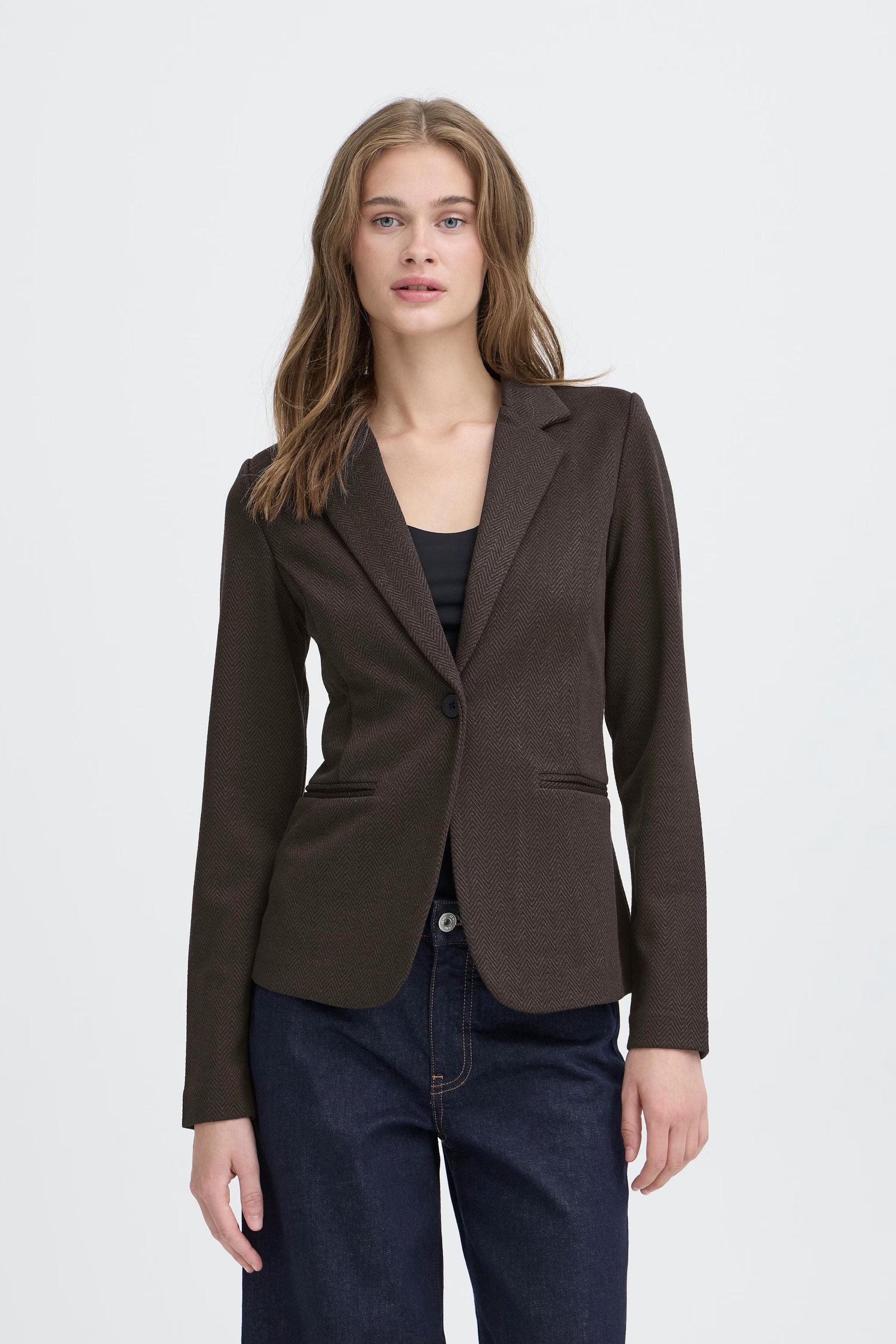 VESTE KATE JACQUARD BROWN H25