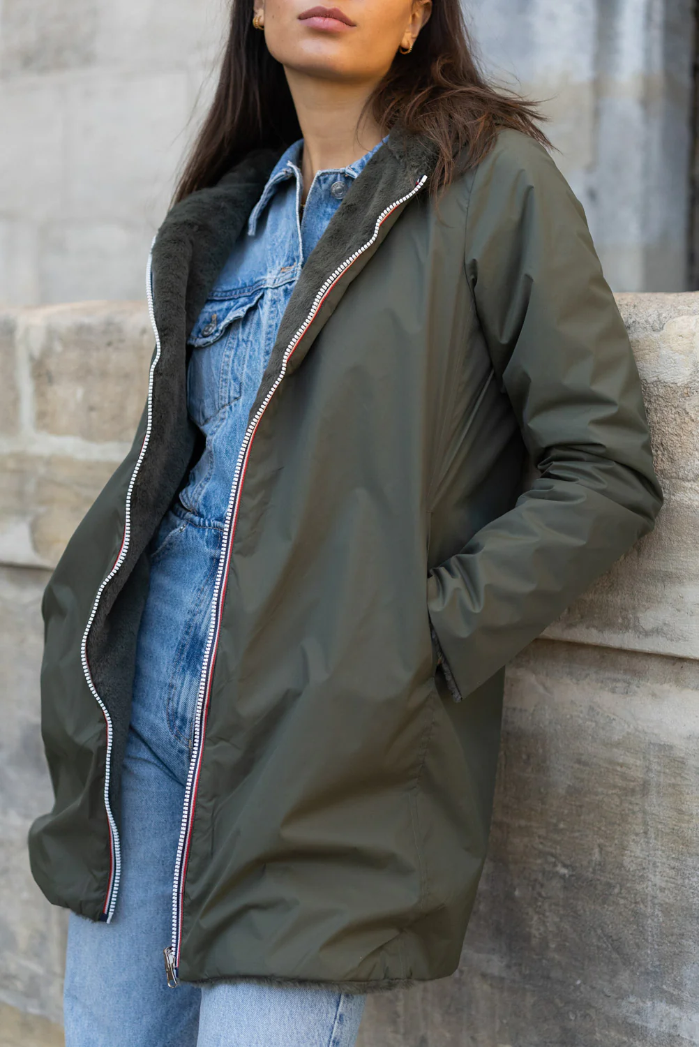 PARKA REVERS KAKI H25