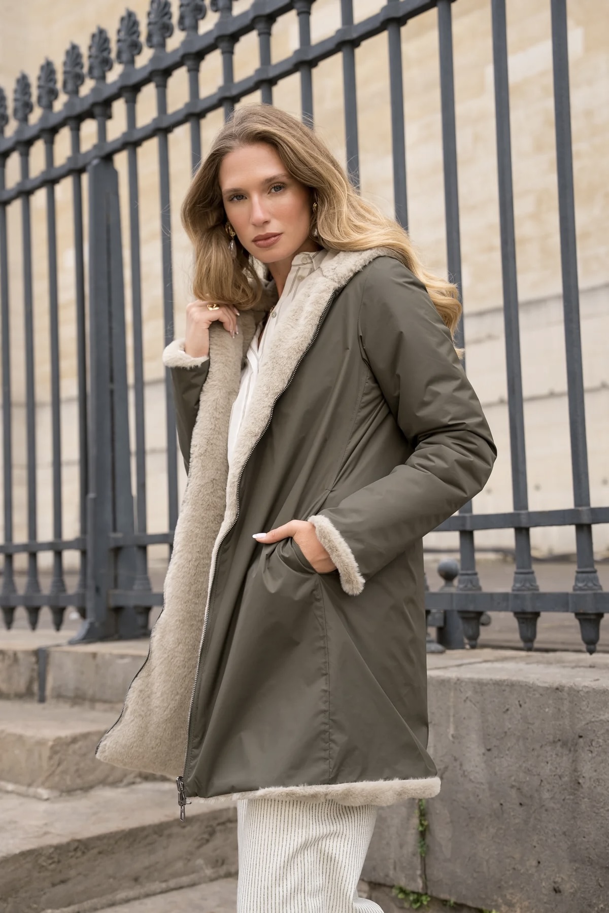 PARKA GT REVERS KAKI H25