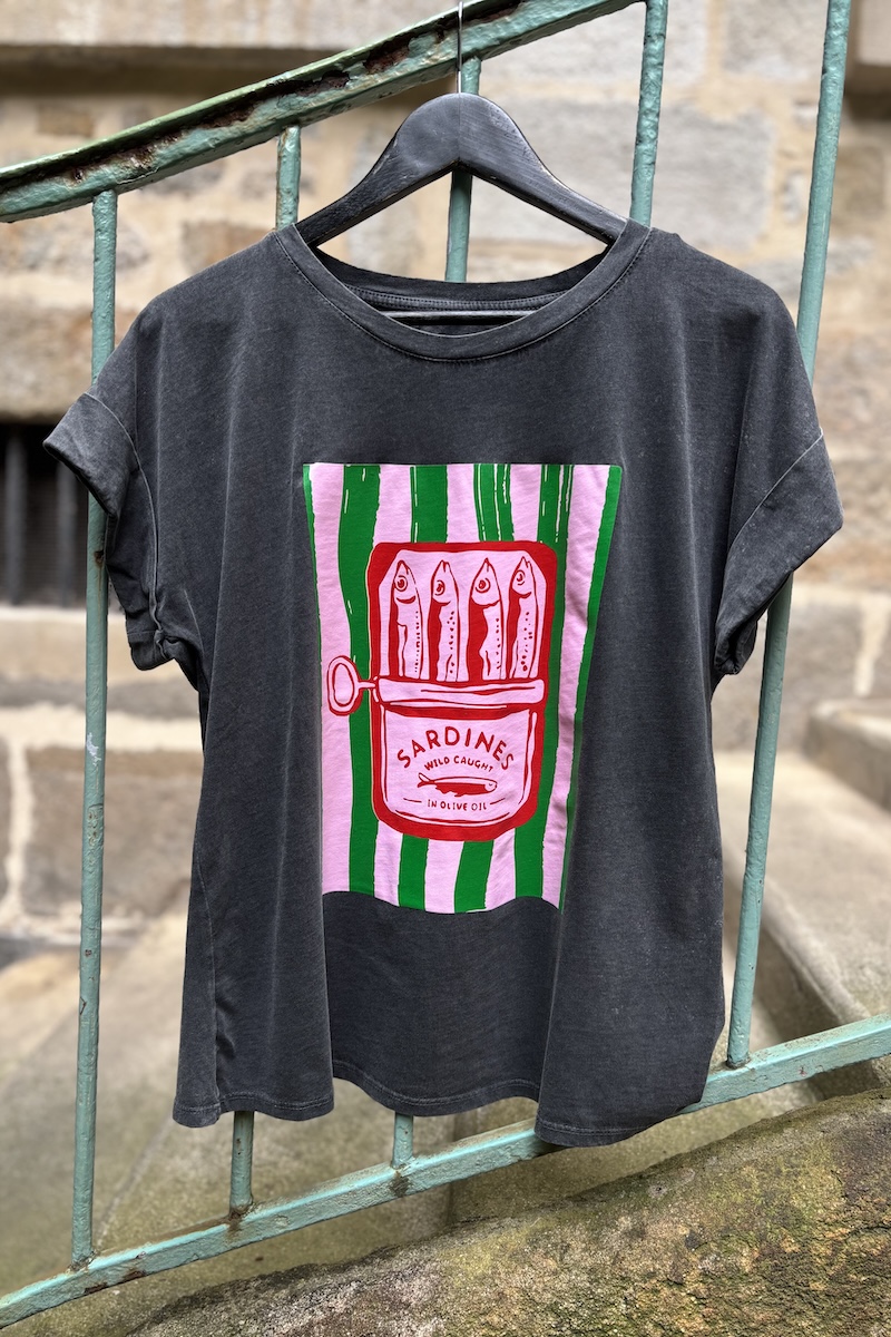 T-SHIRT SARDINES VERT H25
