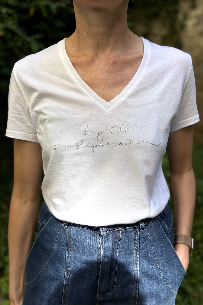 T-SHIRT TINA STEPHA ARGENT PAIL H25