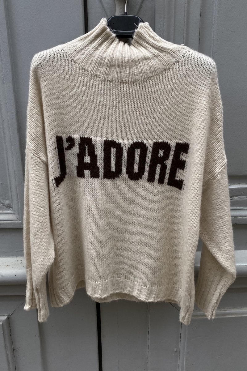 PULL CHRISTIAN ECRU H25