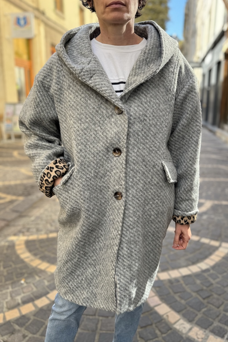 MANTEAU IRIS GRIS H25