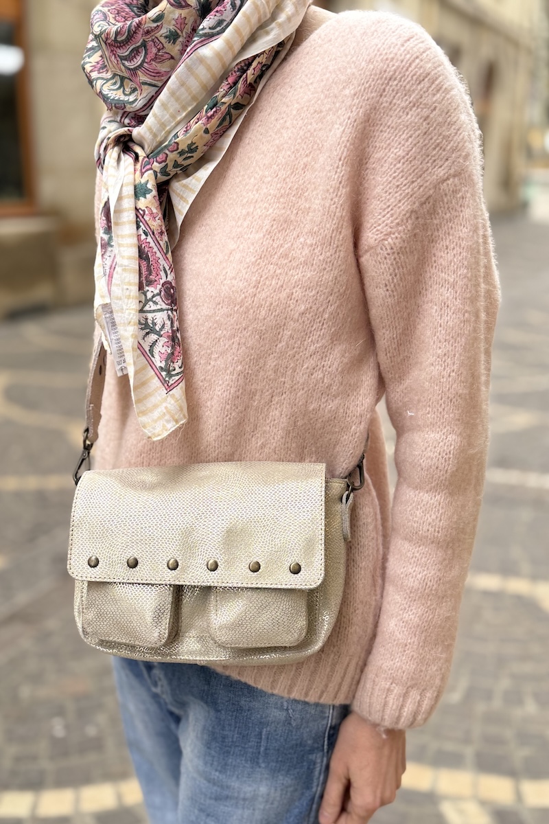 SAC SITTA  METALLIC BEIGE E25