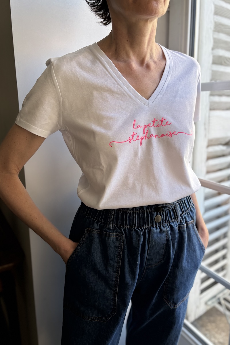 T-SHIRT TINA  STEPHANOISE ROSE FLUO E25