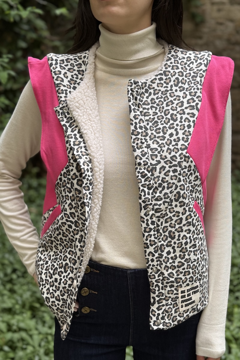 GILET GINO ROSE LEO H25