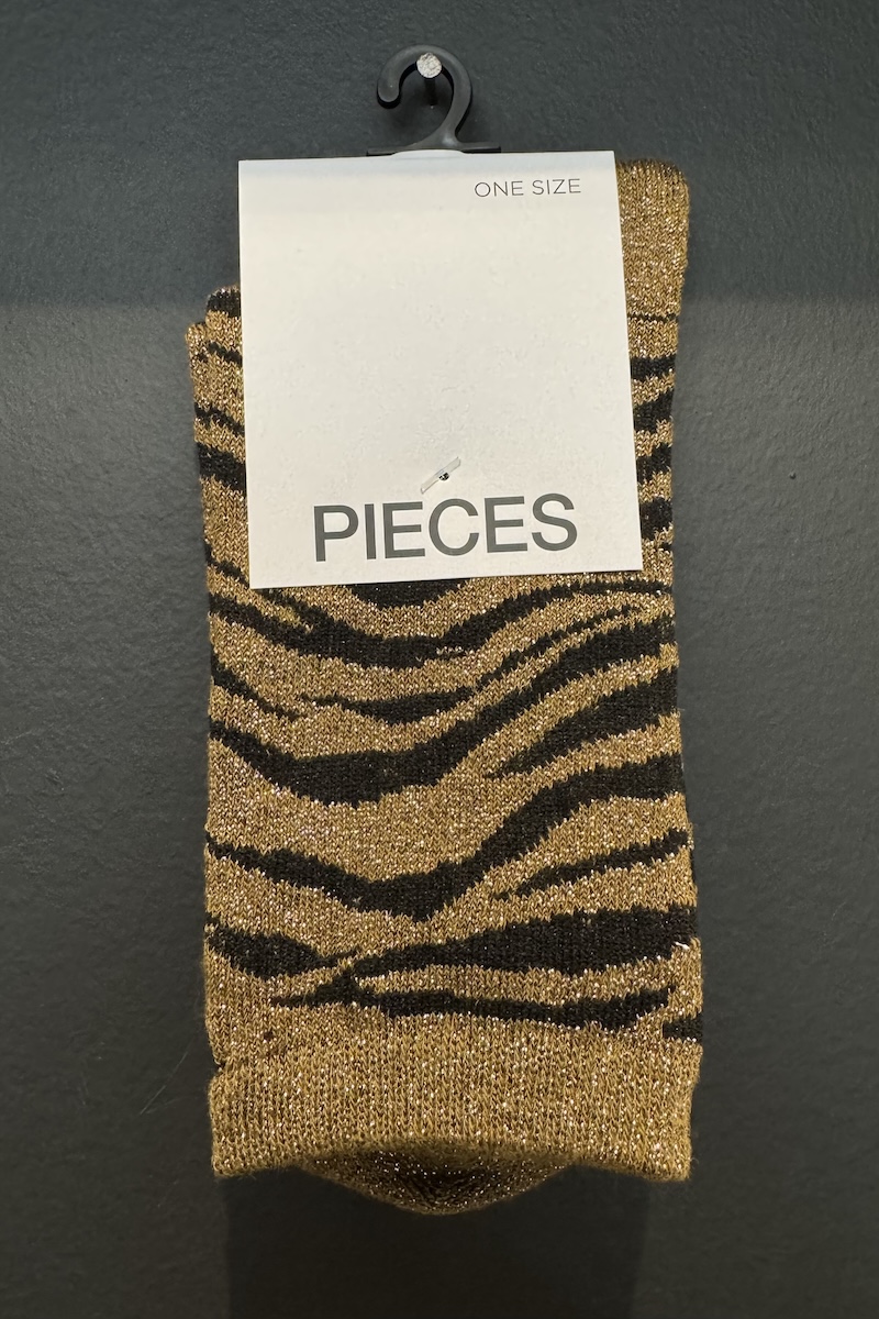 CHAUSSETTE SEBBY ZEBRA OLIVE H25