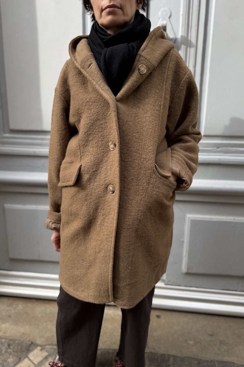 MANTEAU FIBY CAMEL H25