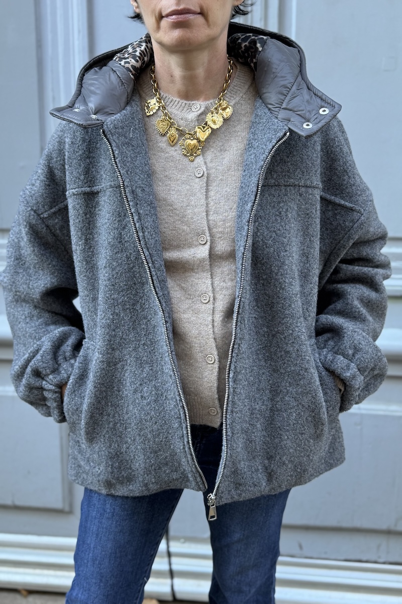 BLOUSON LONDON GRIS H25