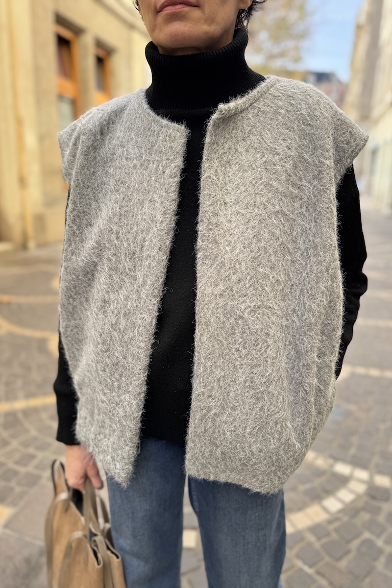 GILET ROSY GRIS H25