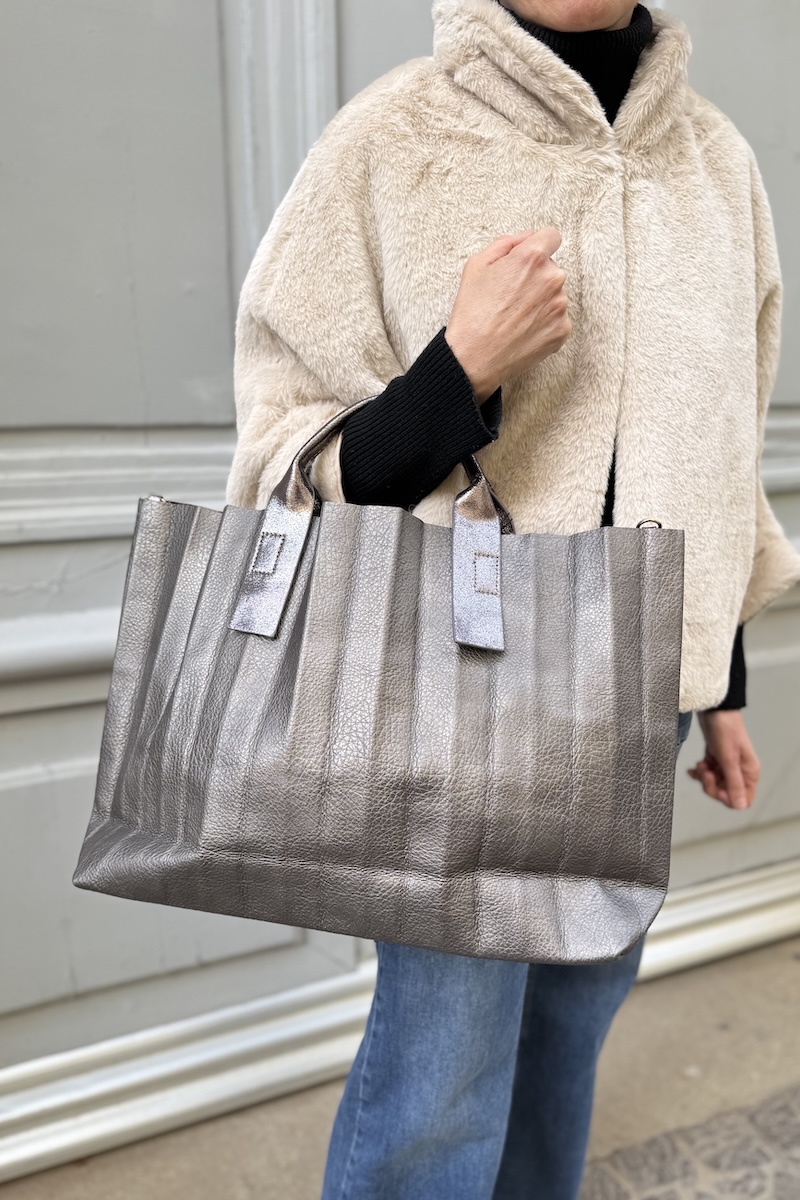 SAC REVERS GRIS BRONZE H24